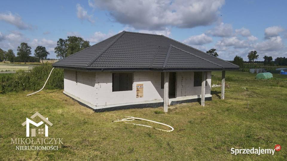 Dom wolnostojący w stanie surowym Dąbrowa 128 m2 Bartoszyce