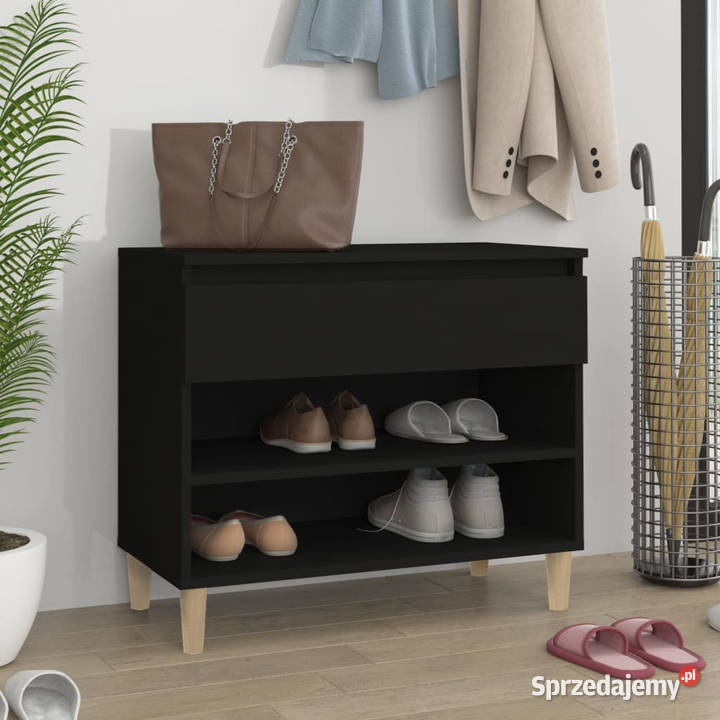 Szafka na buty czarna 70x36x60 materiał Warszawa