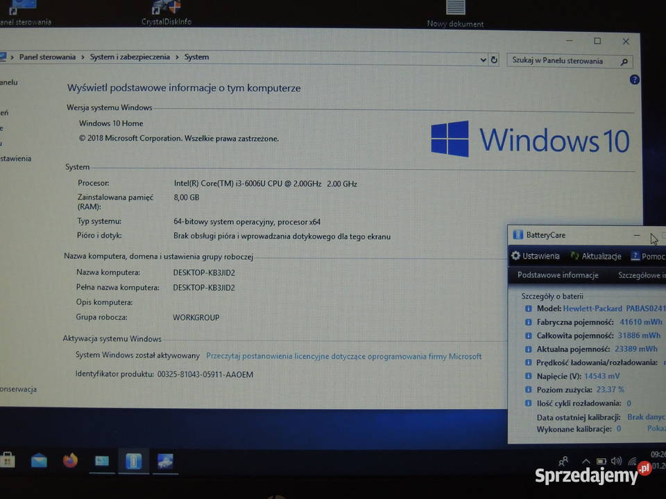 HP 250 G6 i3 Kolonia Lgota