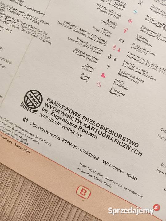 Karkonoski Park Narodowy Mapa Turystyczna Plan