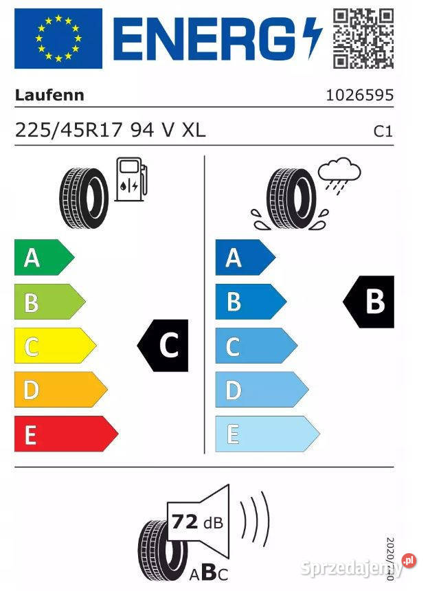 Nowe Opony 22545 r17 94v XL Laufenn s fit eq 17cale sprzedam