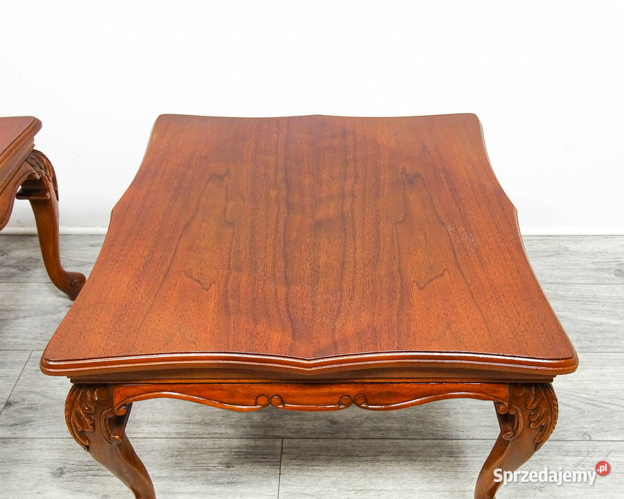 Stolik kawowy 2 Niski Stolik francuski orzechowy Kalisz