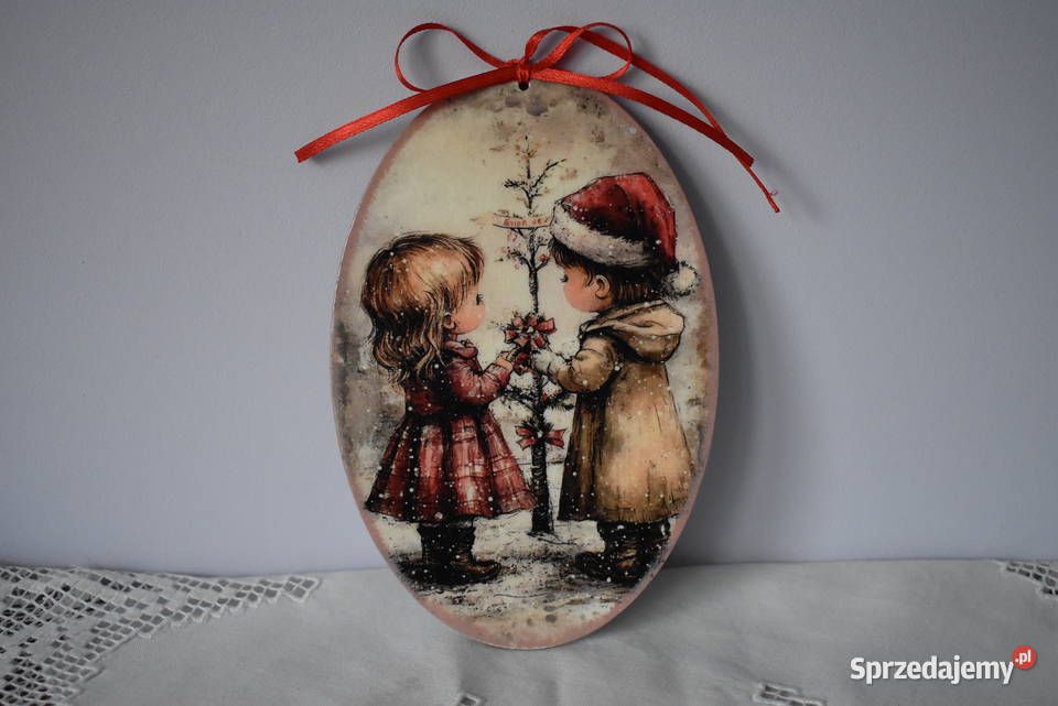 Zawieszka decoupage rękodzieło ozdoba prezent Warszawa