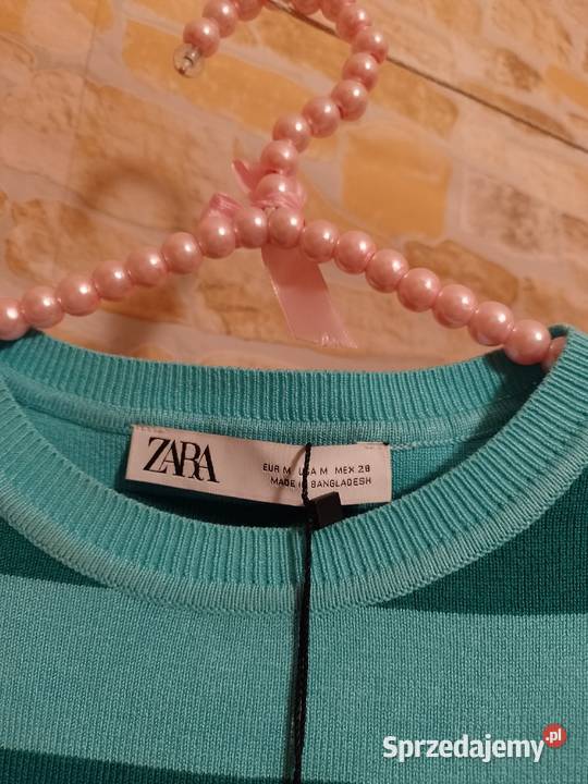 38M ZARA Krótka Bluzka dzianinowa z Madrytu NOWA Kraków