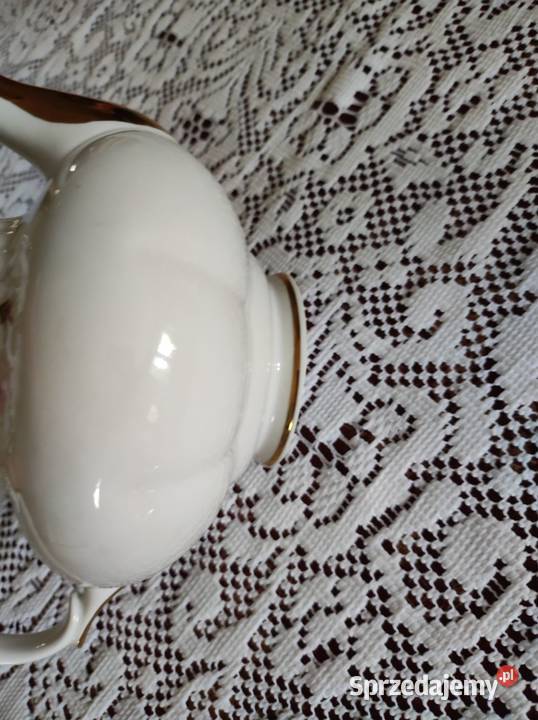 Czajnik imbryk 16 l Iwona Złota Róża porcelanowy Kielce