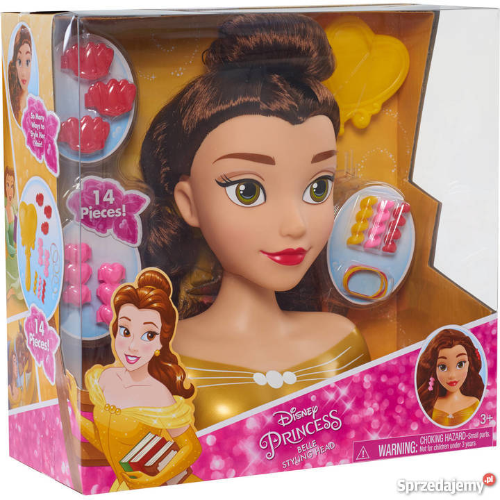 Głowa do czesania stylizacji DISNEY Princess 3 lata+ Mogilany