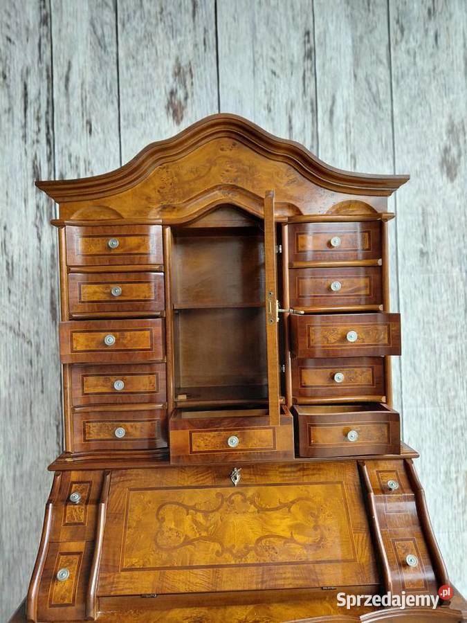 Sekretarzyk Biurko Stylowe z intarsją 368 Byczyna