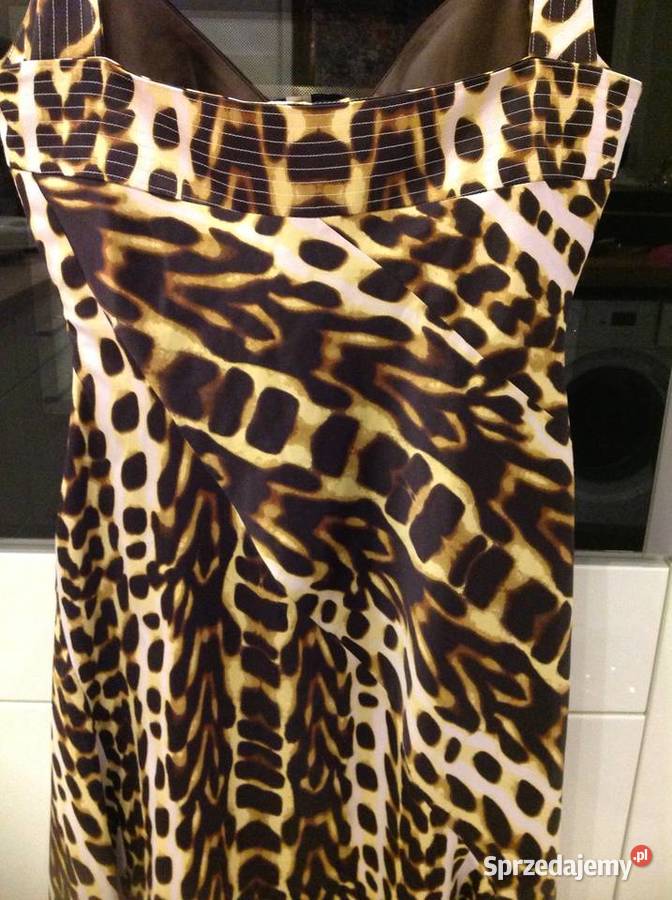 Sukienka Panterka Satynowa Roberto Cavalii 3840 Nowa Sól