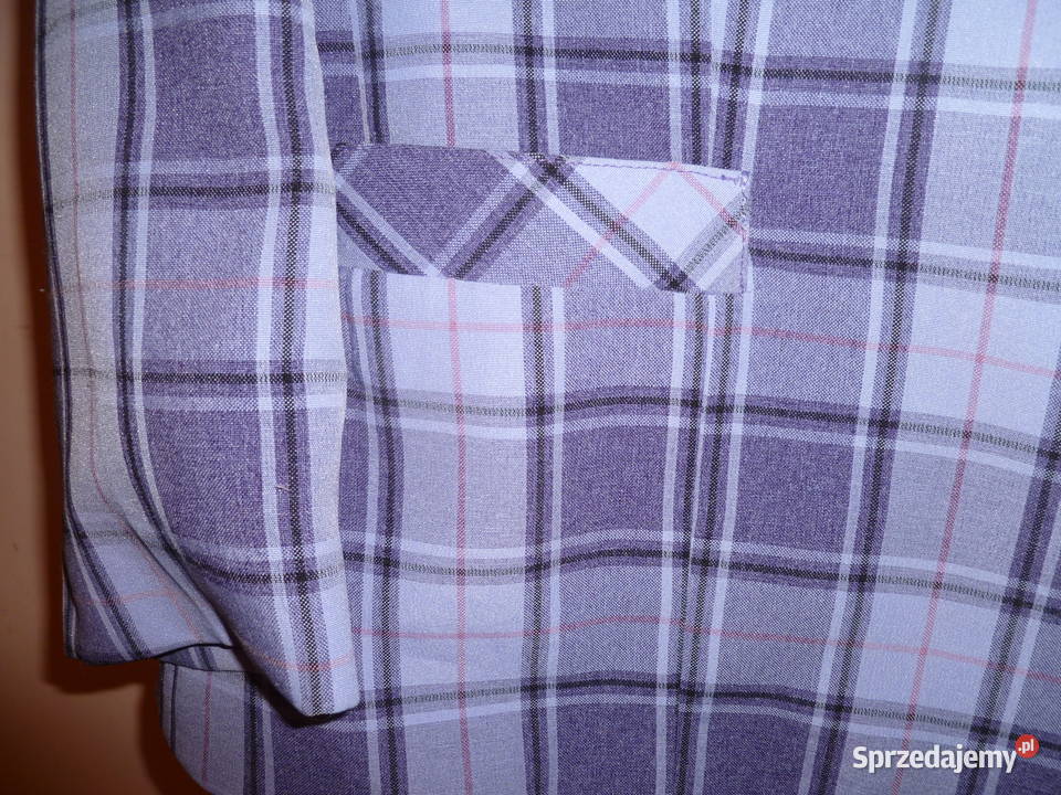 Żakiet popielaty w kratę Marynarki i żakiety sprzedam