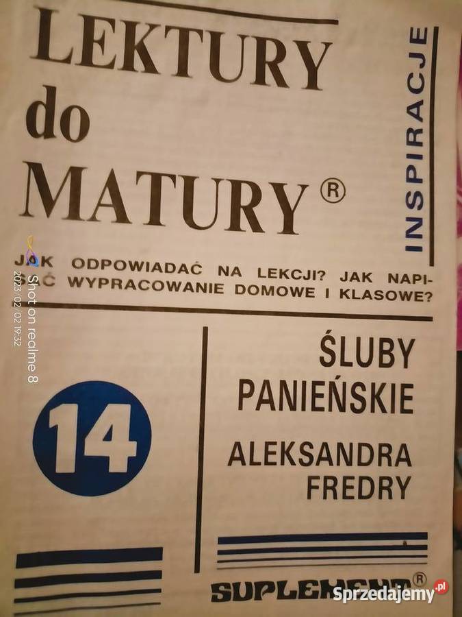 Śluby panieńskie analizy lektury szkolne