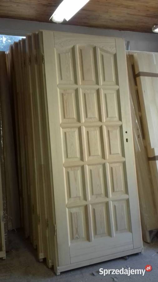 Drzwi drewniane sosnowe wewnętrzne Drzwi i okna Siemiatycze