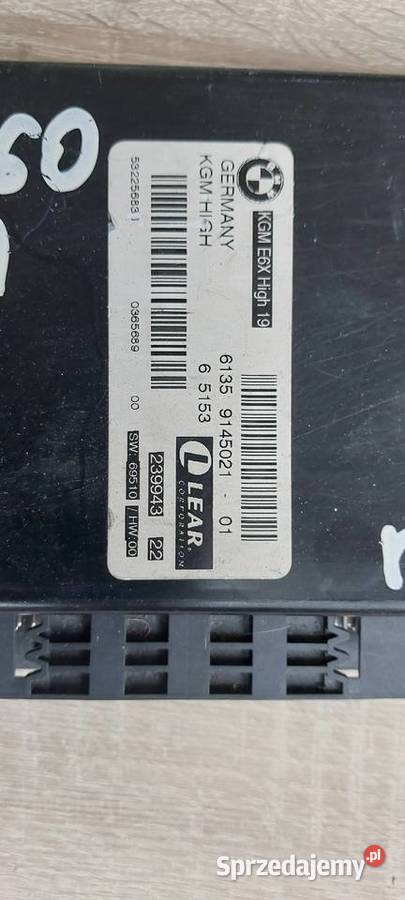Moduł sterownik komfortu BMW 5 E60 9145021 Części samochodowe Szczecin sprzedam