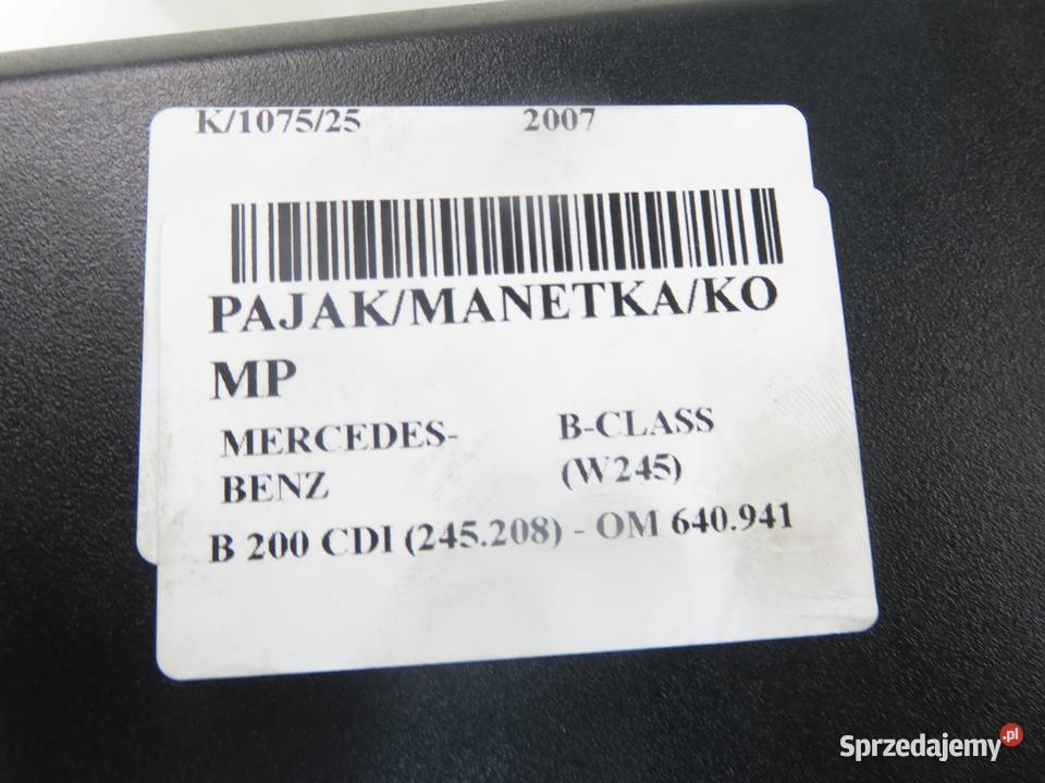 PRZEŁĄCZNIK ZESPOLONY MERCEDES W245 A1695406145 Panele sterowania, przełączniki