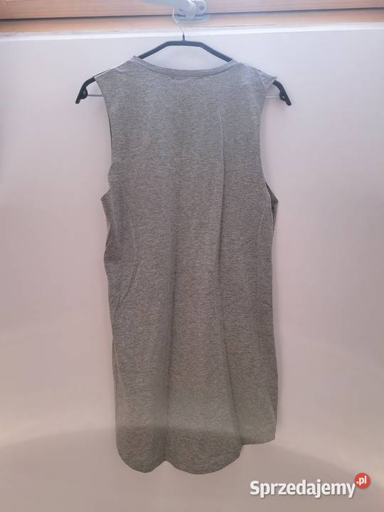 Szara tunika bez rękawów Szachownica S 100 Trąbki Wielkie