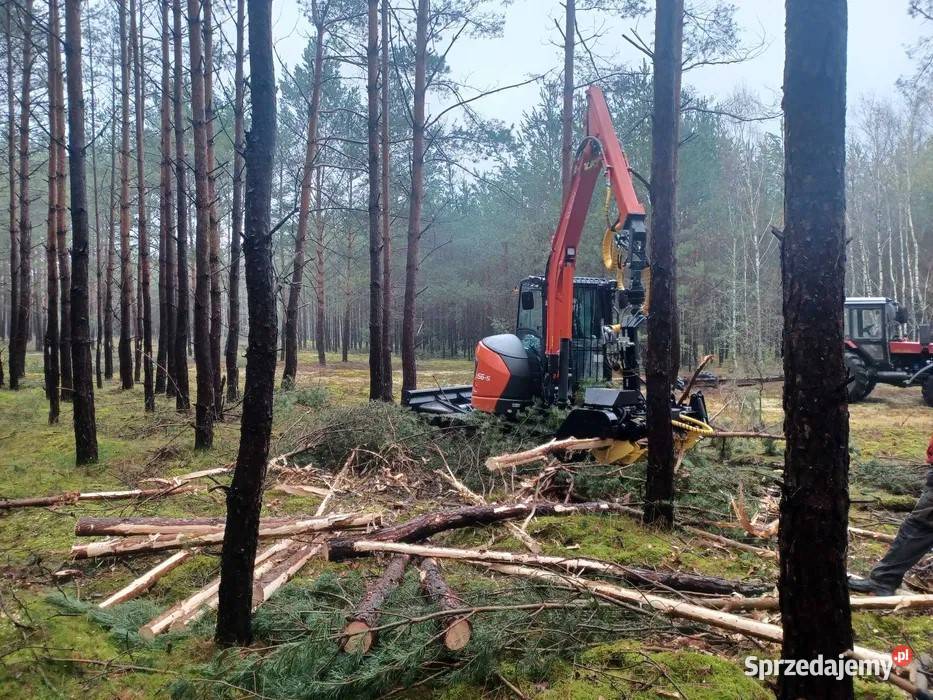 Głowica ścinkowa ARBRO 400S na koparkęciągnik Śniadówka