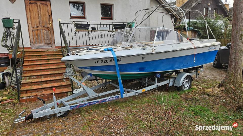 Łódź motorowa z przyczepą zachodniopomorskie Szczecin sprzedam
