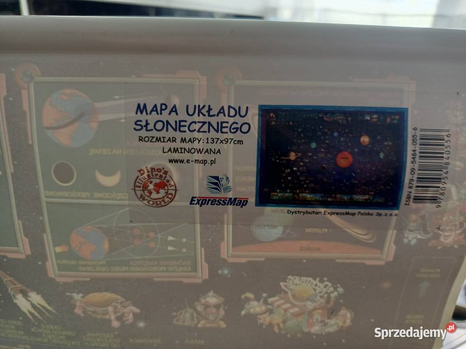 Mapa układu słonecznego XXL zwijana dzieci kujawsko-pomorskie Toruń