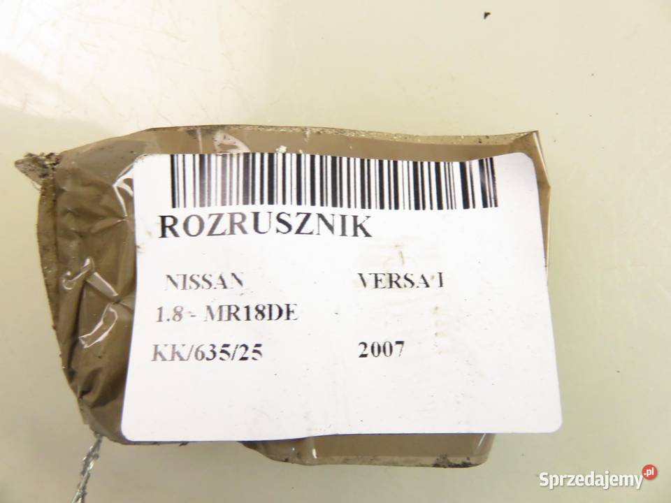 ROZRUSZNIK NISSAN VERSA I 18 MR18DE 23300EN20A Układ elektryczny silnika