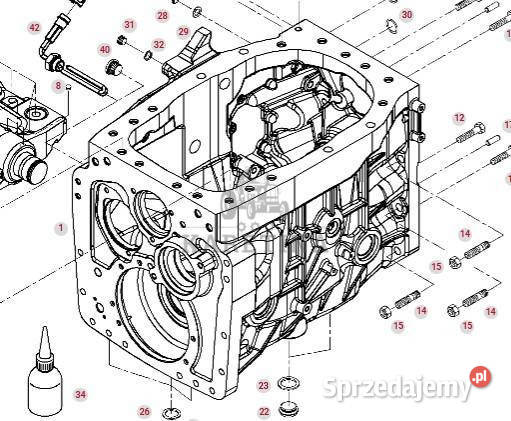 Fendt 414 415 Vario Obudowa Przekładni Skrzyni Jastrzębniki