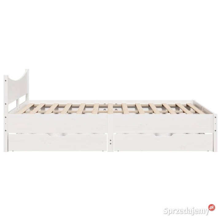 Rama łóżka z szufladami biała sosnowa 140x200 Łóżka Warszawa sprzedam