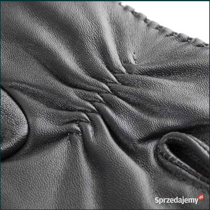 Nowe Włoskie rękawiczki z prawdziwej skóry