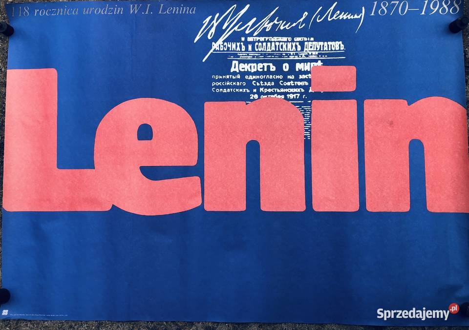 Plakat Lenin Łowicz