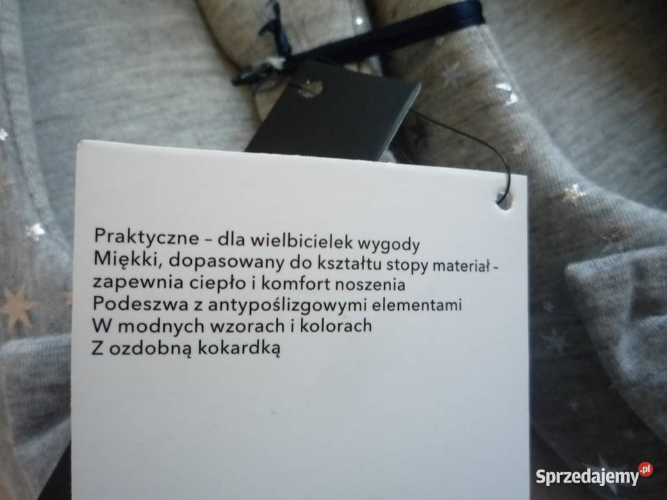 Nowe TomRose 40 Szare Kapcie damskie Podeszwa Szczecin