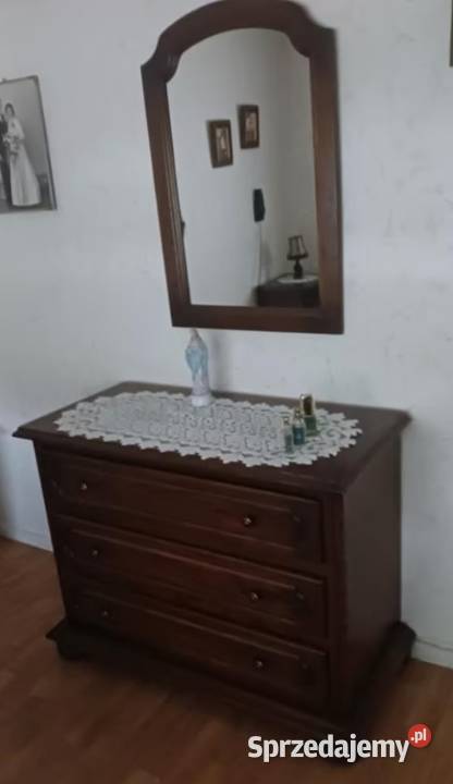 Sypialnia dębowa Szafa z lustrem 2 szafki szafka lubelskie Zamość sprzedam