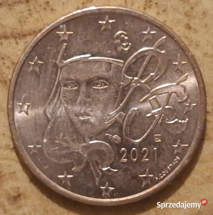 2 Euro cent Francja 202120222023 Rzadkie Lubawa