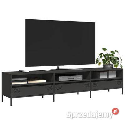 Szafka RTV czarna 202x39x435 stal walcowana na RTV Warszawa