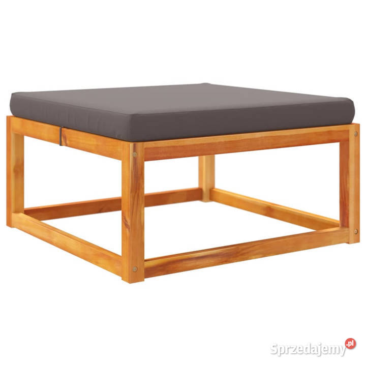 Stołek ogrodowy z poduszką 65x65x29 lite drewno mazowieckie sprzedam