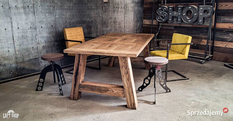 Stół loftowy KENTUCKY stół drewniany 180100 dolnośląskie Jelcz-Laskowice