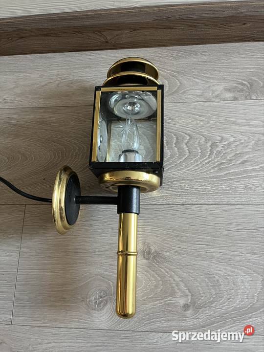 Lampa lampion mosiądz latarnia powojowa kinkiet Jabłonna