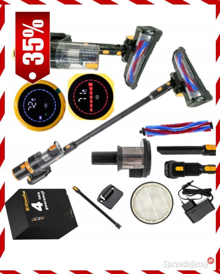 ODKURZACZ PIONOWY Bezprzewodowy 2w1 Cyklonowy