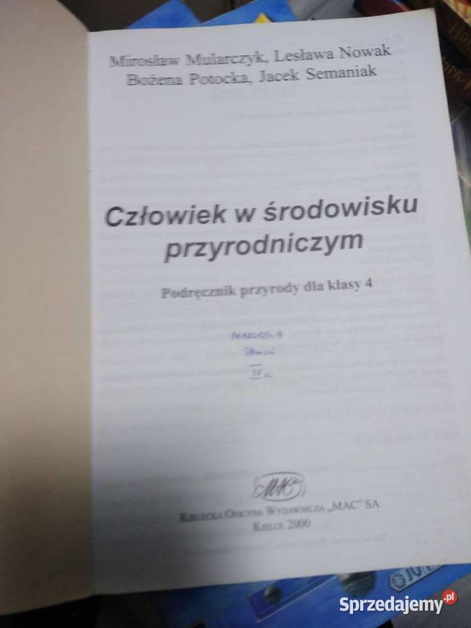 człowiek w środowisku przyrodniczym biologia Antykwariat Warszawa sprzedam