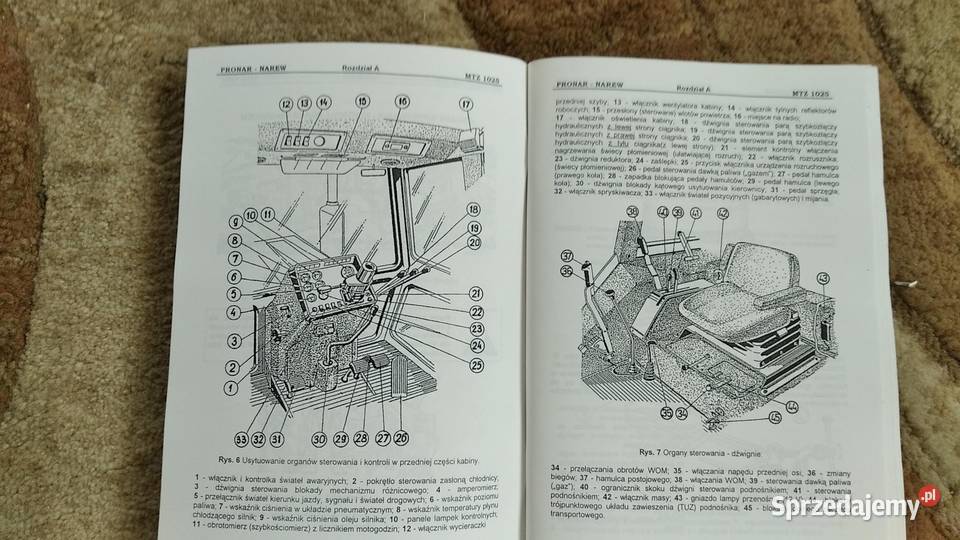 Instrukcja obsługi ciągnika rolniczego MTZ 1025 Rok wydania 1996 Lublin