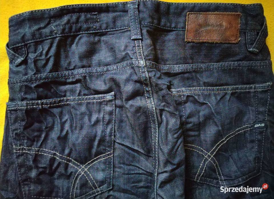 spodnie jeans pomarszczone ciemny granat 30x30 Warszawa