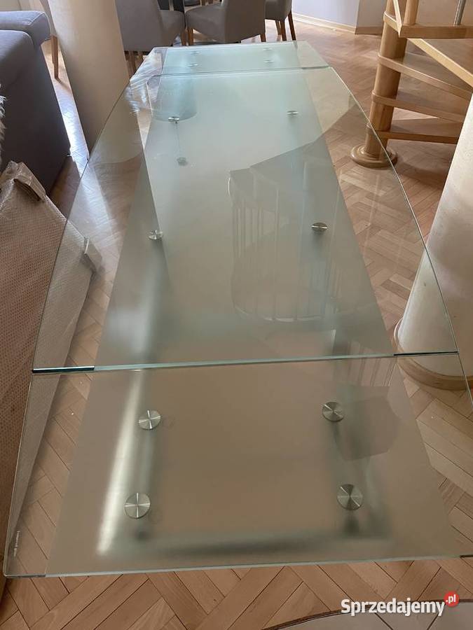 Stół szklany rozkładany Rąbień AB