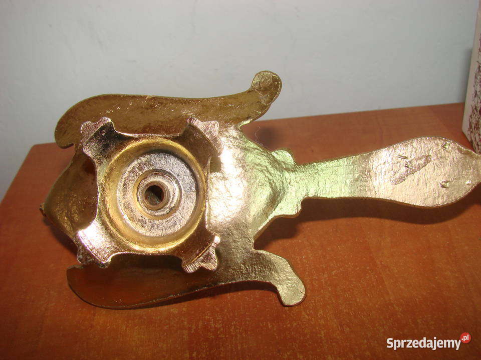 Paw mosiężny świecznik kaganek Pruszcz Gdański