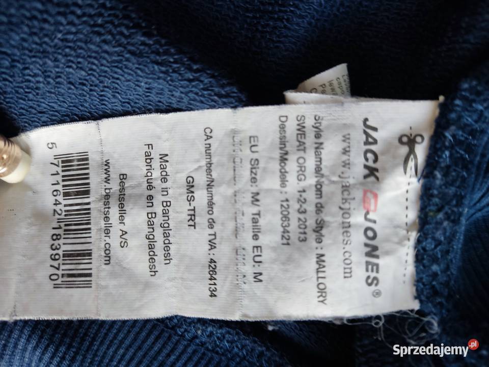 Bluza Jack Jones z grafiką kotwicy Głuchołazy sprzedam