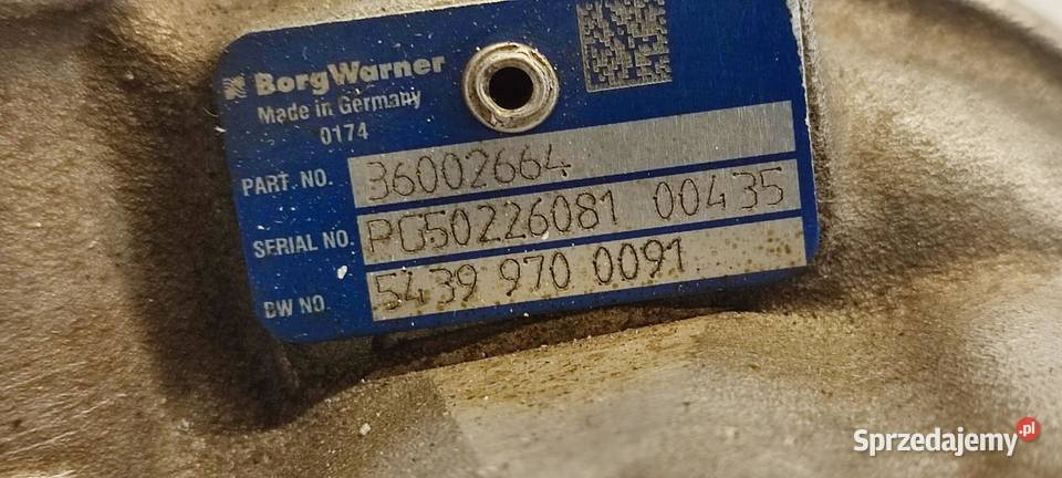 VOLVO XC70 TURBOSPRĘŻARKA D5244T15 36002664