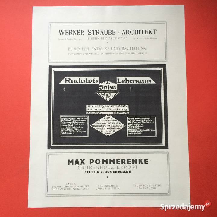 1982 Niemieckie Firmy Stettina Szczecin