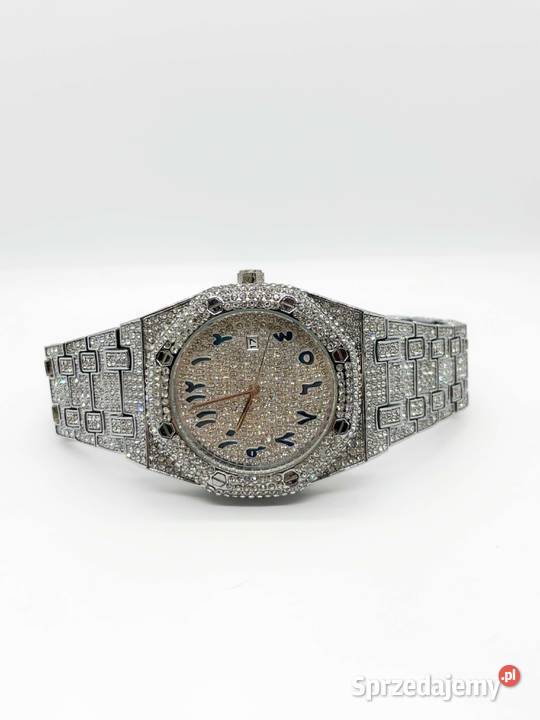 Zegarek męski Iced Out Arabian Dial Męskie Elbląg