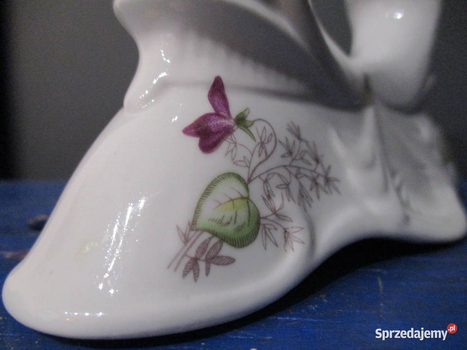 Świecznik Podwójny Porcelana Chodzież PRL