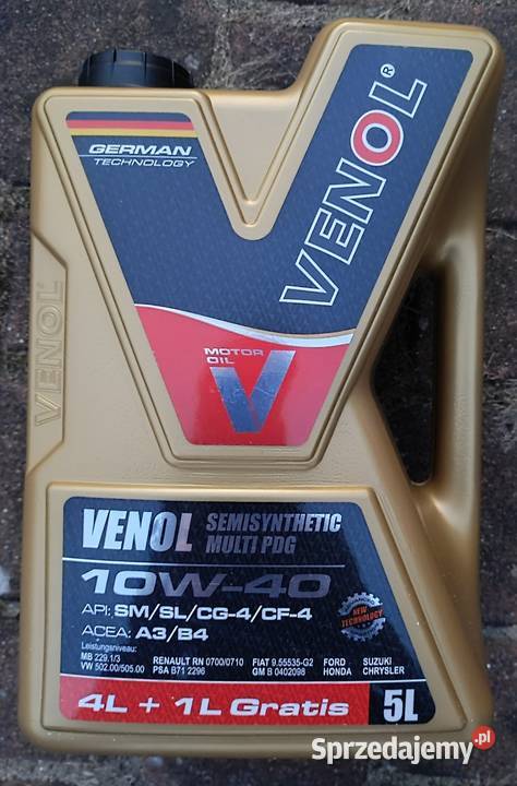 Venol Multi PDG
Półsyntetyczny
10W40
Poj 5L Oleje silnikowe Białystok