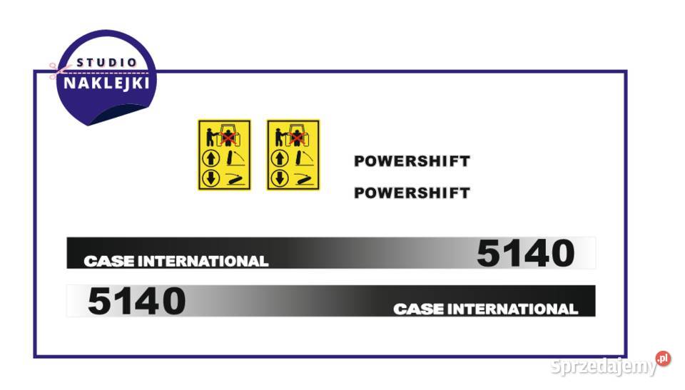 Naklejki traktor ciągnik CASE 5140 International