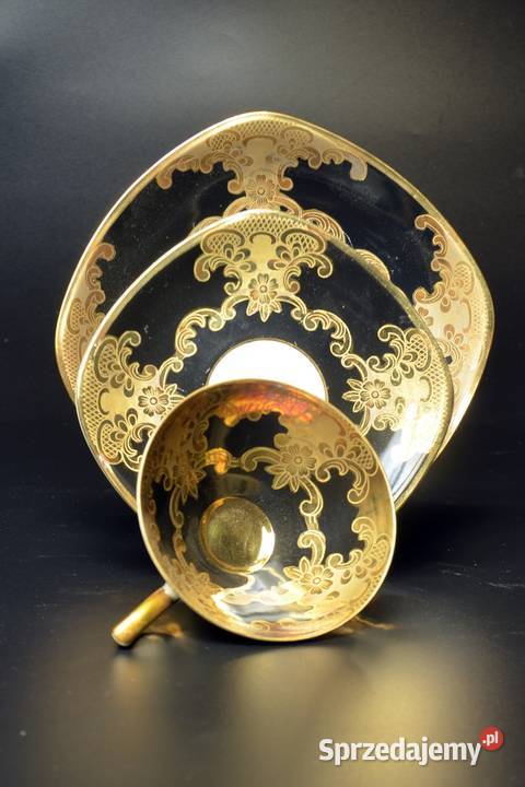 Czarne Trio w Stylu Art Deco Rudolf Wachter dolnośląskie Legnica