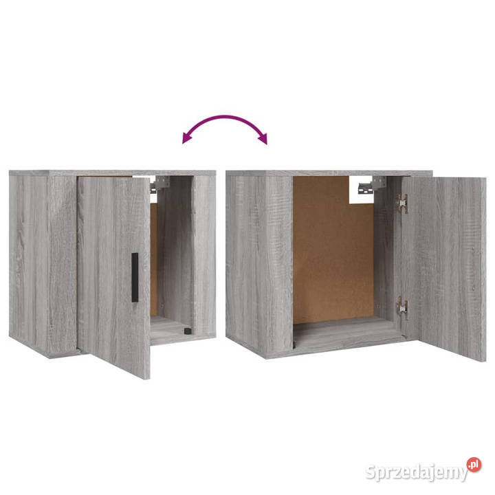 Wisząca szafka nocna szary dąb sonoma 50x30x47 Nocne mazowieckie Warszawa