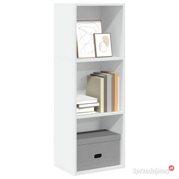 Regał na książki biały 40x30x114 WM857867 Warszawa sprzedam