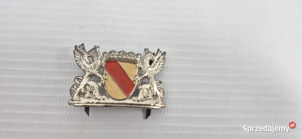 Zabytkowy Herb Badenii Emaliowany emblemat ok Pozostałe lubelskie Biłgoraj